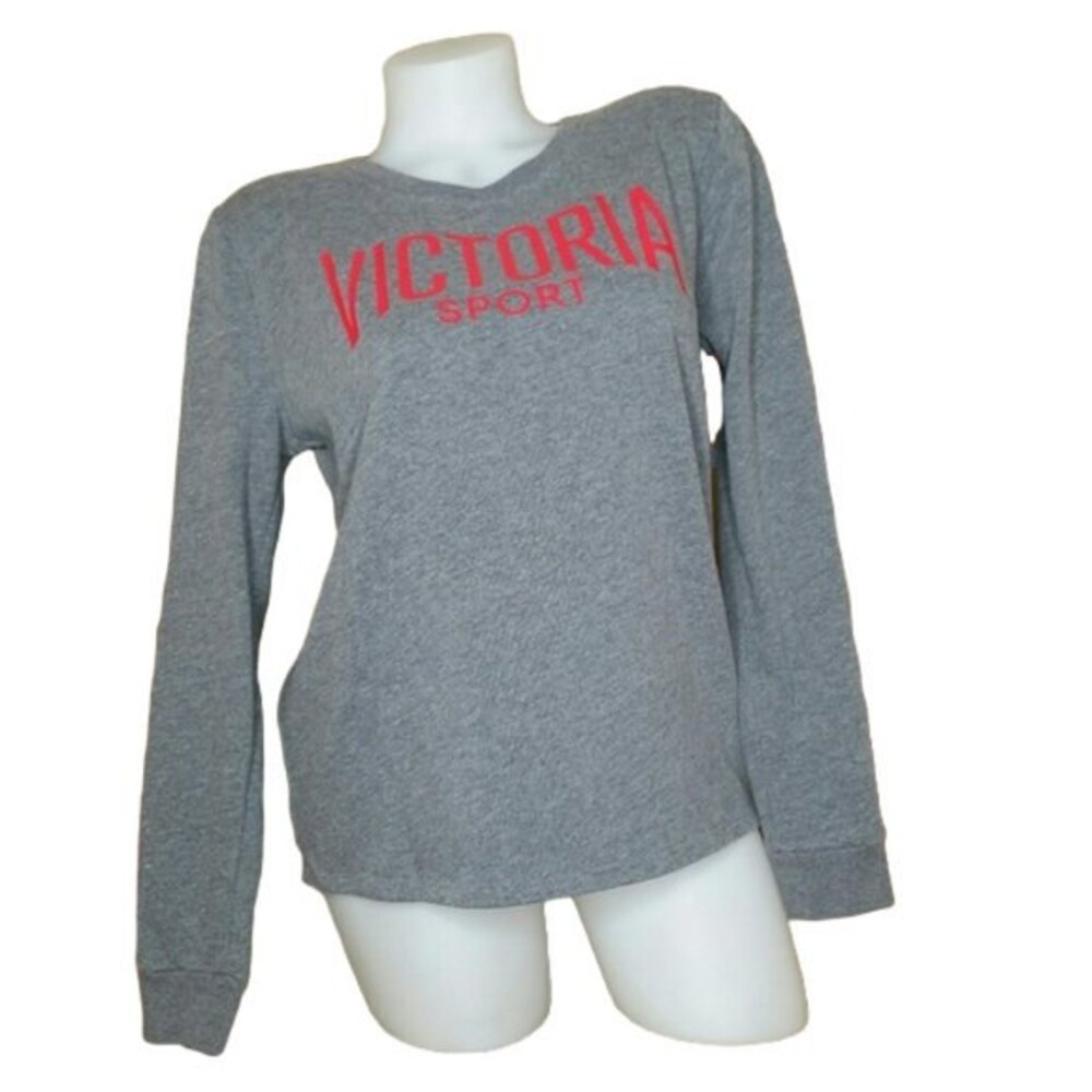 VS Victoria Sport Long Sleeve Gray Sweatshirt S